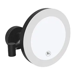 Дзеркало косметичне Bemeta з підсвіткою LED 116101770, Чорний матовий