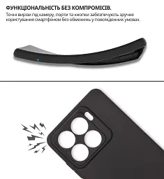 Чохол до мобільного телефона BeCover silicone ZTE Blade A56 Black (714935) - мініатюра 5