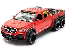 Колекційна металева модель автомобіля АвтоЕксперт Mercedes-Benz X-Class 6x6 Monster Pickup з інерцією, світлом та звуком 1:32 - мініатюра 9