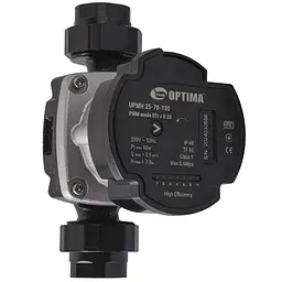 Насос циркуляційний енергоощадний Optima PRIME UPMH 25-70AUTO 130 мм + гайки