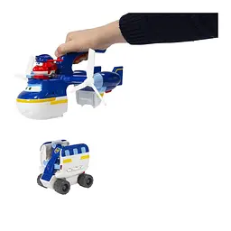 Ігровий набір Super Wings Supercharge 2-in-1 Police Patroller 2в1 Поліцейський транспорт (EU740834) - мініатюра 9