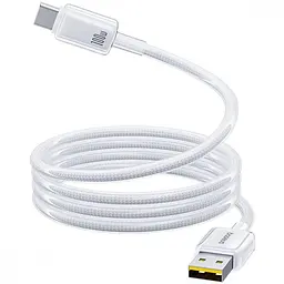 Кабель Baseus Crystal Fast Charging Data USB to Type-C (Car Charging Supported) 100W/7.5W (1m) white (E0427900) - мініатюра 3