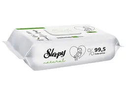 Вологі серветки для дітей Sleepy Naturаl Baby 60 шт. Безпечні серветки для немовлят. - мініатюра 2