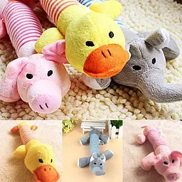 М'яка іграшка для собак Ducling, Elephant & Pig, рожева - мініатюра 6