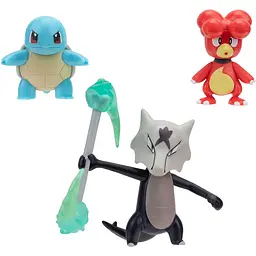 Набір ігрових фігурок Pokemon W19 Магбі, Сквиртл, Алола Маровак - мініатюра 2