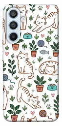 TPU чехол Demsky Cats pattern для Samsung Galaxy A54 5G