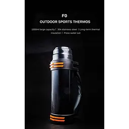 Термос FO outdoor sports cold insulation kettle hot 1 л - мініатюра 2