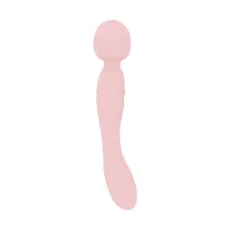Двосторонній масажер-вібратор Good Vibes Only - SIMI Double-Sided Wand Vibrator Soft Silicone - Pink