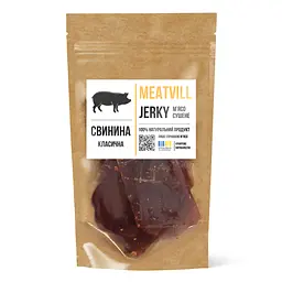 Джерки Meatvill свинина класична крафт 50г - мініатюра 1