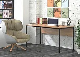 Письмовий стіл L-3p Loft design (Дуб Крафт золотий)