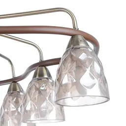 Люстра стельова Brille E14 40W BR (LK-518C/8) - мініатюра 2