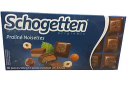Молочний шоколад Schogetten Praliné Noisettes з горіховою нугою 100 г (4000415851705)