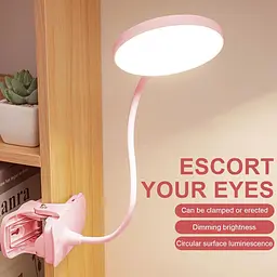 Світлодіодна лампа для читання з кріпленням на кліпсі USB, 3 колірних режими 10 рівнів яскравості - мініатюра 5