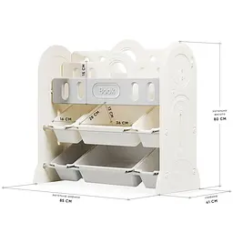 Стелаж Mealux Slotto Grey (KD-E121 Grey) - мініатюра 2