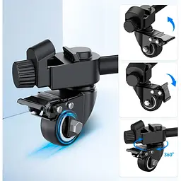 Штатив Ulanzi AT-03 Tripod Dolly Kit 1.6m Black [126315] - мініатюра 3