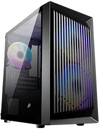 Корпус 1stPlayer BS-2-BK-3F1 RGB Black