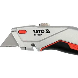 Ніж YATO з висувним трапецевиднимлезом 61х19 мм (YT-75204) - мініатюра 5