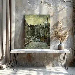 Інтер'єрна картина Задвірки старих будинків, Вінсент ван Гог, Vincent van Gogh, інтер'єрний декор, 80×60 см (id6651) - мініатюра 3