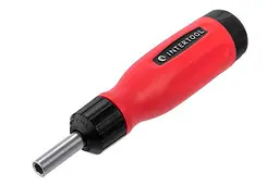 Викрутка з набором бітів Intertool реверсивна (12 предметів) VT-1003 - мініатюра 2