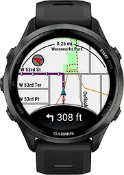 Смарт-годинник Garmin Forerunner 970 Carbon Gray DLC Titanium w. Black Case and Black/Translucent W. Band (010-02969-00/10) - мініатюра 3