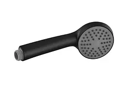 Змішувач для ванни Plamix CEZAR-006 EURO SET Matte black, зі шлангом, лійкою та кронштейном (PM0690) - мініатюра 3