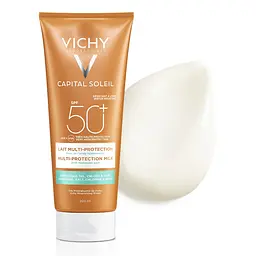 Сонцезахисне водостійке молочко з гіалуроновою кислотою Vichy Capital Soleil SPF50+ 200 мл - мініатюра 3