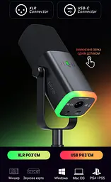 Мікрофон Fifine AM8 USB/XLR Black (AM8) - мініатюра 6