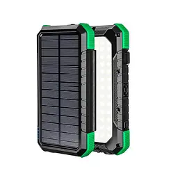 Зовнішній акумулятор на сонячній панелі 20000mAh PN-W12Pro Solar Power bank - мініатюра 2