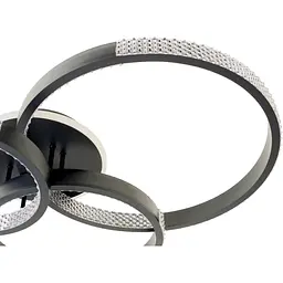 Люстра Brille світлодіодна 87W WW+NW+CW BK (WBL-58C/4) - мініатюра 3