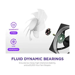 Кулер до корпусу NZXT F420 RGB Core Fan (Single Frame) - Black (RF-U42HF-B1) - мініатюра 6