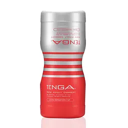 Мастурбатор Tenga Dual Sensation Cup двосторонній, з двома незалежними каналами - мініатюра 1