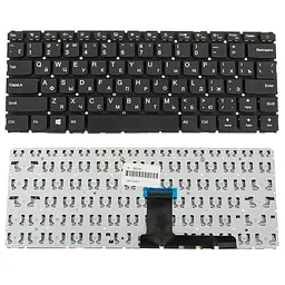 Клавіатура для ноутбука LENOVO (IdeaPad 110-14IBR) rus, black, без фрейму