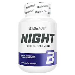 Натуральна добавка BioTech Night, 60 капсул для гарного сну