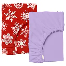 Набор простыни на резинке 180х200 SNOW RED AMETHYS COSAS (4822052380406)