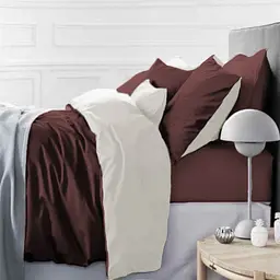 Комплект постільної білизни Mirson Satin Premium Lactic active 175х210 см коричневий (2200013555513)