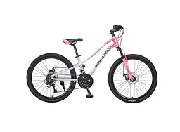 Велосипед дитячий Montasen Mountain bike 24" AB03 рожевий - мініатюра 2