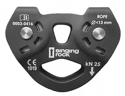 Блок ролик Singing Rock Pulley Tandem Чорний
