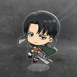 Акрилова колекційна фігурка Чібі Chibi Атака титанів Леві Аккерман 1 10 см - мініатюра 2