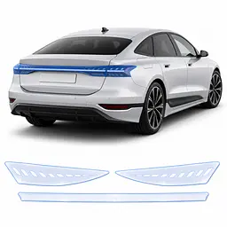 Антигравійна захисна бронеплівка за лекалами для Audi A6 e-tron C9 2024- задні ліхтарі стопи