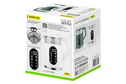 Електрочайник розумний скляний сенсорний Maestro MR-023-WHITE 1.7 л 2200 Вт LED білий - мініатюра 6