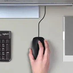 Миша провідна Logitech B100 Business (910-003357) чорна - мініатюра 4
