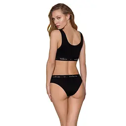 Спортивний топ з широкою гумкою Passion PS004 TOP S, black - мініатюра 4