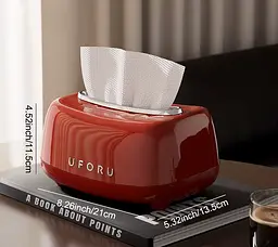 Коробка для серветок Uforu D2198 Червоний - мініатюра 2