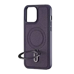 Чохол Jinduka Leather Ringo iPhone 13 Pro Max Purple - мініатюра 4
