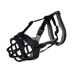 Намордник Trixie силіконовий Muzzle Flex M-L 22 см чорний