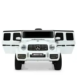 Дитячий легковий електромобіль M 4455EBLR-1 Джип на радіокеруванні білий - мініатюра 2