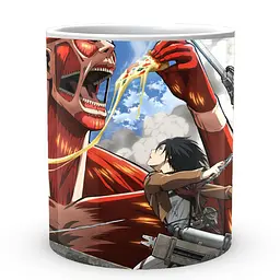 Кухоль GeekLand Attack on Titan Атака Титанів Армін Ерен Мікаса AOT 002.27 330 мл білий - мініатюра 2