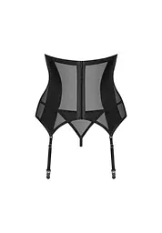 Комплект корсет та стрінги Obsessive Chic Amoria M/L чорний - мініатюра 6