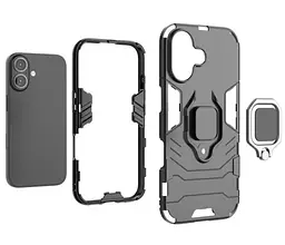Чохол бампер Primolux Ring Armor для Apple iPhone 16 Black - мініатюра 5