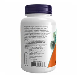 Кальцію цитрат Now Foods Calcium Citrate 120 vcaps - мініатюра 2